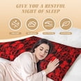 thumbnail image 4 of Lsque Red Skulls 3 Body Pillow Case Cover,Ultra-Soft Microfiber Bed Pillow Cases 20x54 inches,Elegant Bedding,Breathable Durable Pillow Cover with Envelope Closure, 4 of 8