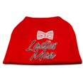 thumbnail image 1 of Ladies Man Screen Print Dog Shirt Red Med (12), 1 of 1