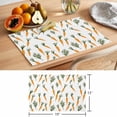 thumbnail image 6 of Easter Carrot Placemats Set of 4, with Leaves White Non-Slip Place Mats Washable Table Mats for Kitchen Dining Table Decorations Indoor/Outdoor, 6 of 9