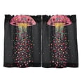 thumbnail image 7 of Yayeee Kitchen Curtains Tier Pair Light Filtering 27"x24" Rod Pocket Short Cafe Window Panel, UFO with Hearts Pattern, 7 of 7