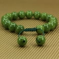 thumbnail image 2 of Angelstones Perles Rondes en Jade Néphrite Canadienne Fait Main 10mm A Grade, Glands en Macramé Tressé Réglables, Bracelets Chakra Reiki 7-9 Pouces Unisexes, 2 of 3