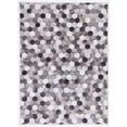 thumbnail image 2 of Contemporary Home Living 3' x 5' Hex Patchwork Area Throw Rug - Gray and Cream, 2 of 7