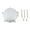 Silver, variant on koolsoo Side Water Pump Cover Kit Part for 1200 1985-2007 540 1983-1987