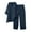 Navy, variant on 2 Piece Sets for Women Casual Work Linen Pants Set for Women 2025 Women Summer And Linen Solid Color Fashionable Button Long Sleeved Top+pants Long Sleeved V-neck Top/shirt Set