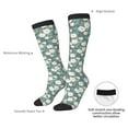 thumbnail image 4 of Rateoe Flower Pattern Women’s Knee High Crew Socks,Trouser Socks Comfortable, Breathable, Moisture-Wicking and Soft, 4 of 6