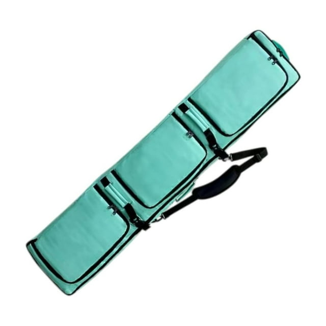 Decodeary Sac de Ski à Roulettes pour Adultes avec Poignée de Transport pour Planche à Neige Vert 165x36x20cm