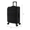 thumbnail image 3 of iFLY Softside Fibertech Luggage, 20" Carry-on Luggage, Black, 3 of 8