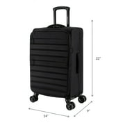 iFLY Softside Fibertech Luggage, 20 Carry-on Luggage, Black