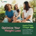 thumbnail image 6 of YUM-V's Apple Cider Vinegar Gummies with Ginger and The Mother, Gluten Free, Apple Flavored, 60 Count, 6 of 7