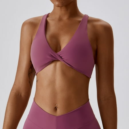DDWD European and American tight nude clothes womens quick-drying beauty back sports underwear running fitness bra 8233