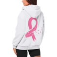 thumbnail image 5 of Bovemsi Sweatshirt for Women Breast Cancer Awareness Hoodies Ribbon Graphic Full Zip Up Oversized Fleece Jackets Clothes Zip Up Hoodie, 5 of 7