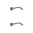 thumbnail image 2 of Langgg Nez Clous Style Simple Femme Habillage Décoration Accessoire Mode Acier Inoxydable Vis en Forme de L Type 1 Type13 NO13, 2 of 6