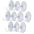 thumbnail image 1 of 10Pcs Transparent Wall Hooks Suckers Kitchen Bathroom Hangers Suction Cup Hooks, 1 of 5