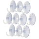 thumbnail image 1 of 10Pcs Transparent Wall Hooks Suckers Kitchen Bathroom Hangers Suction Cup Hooks, 1 of 5