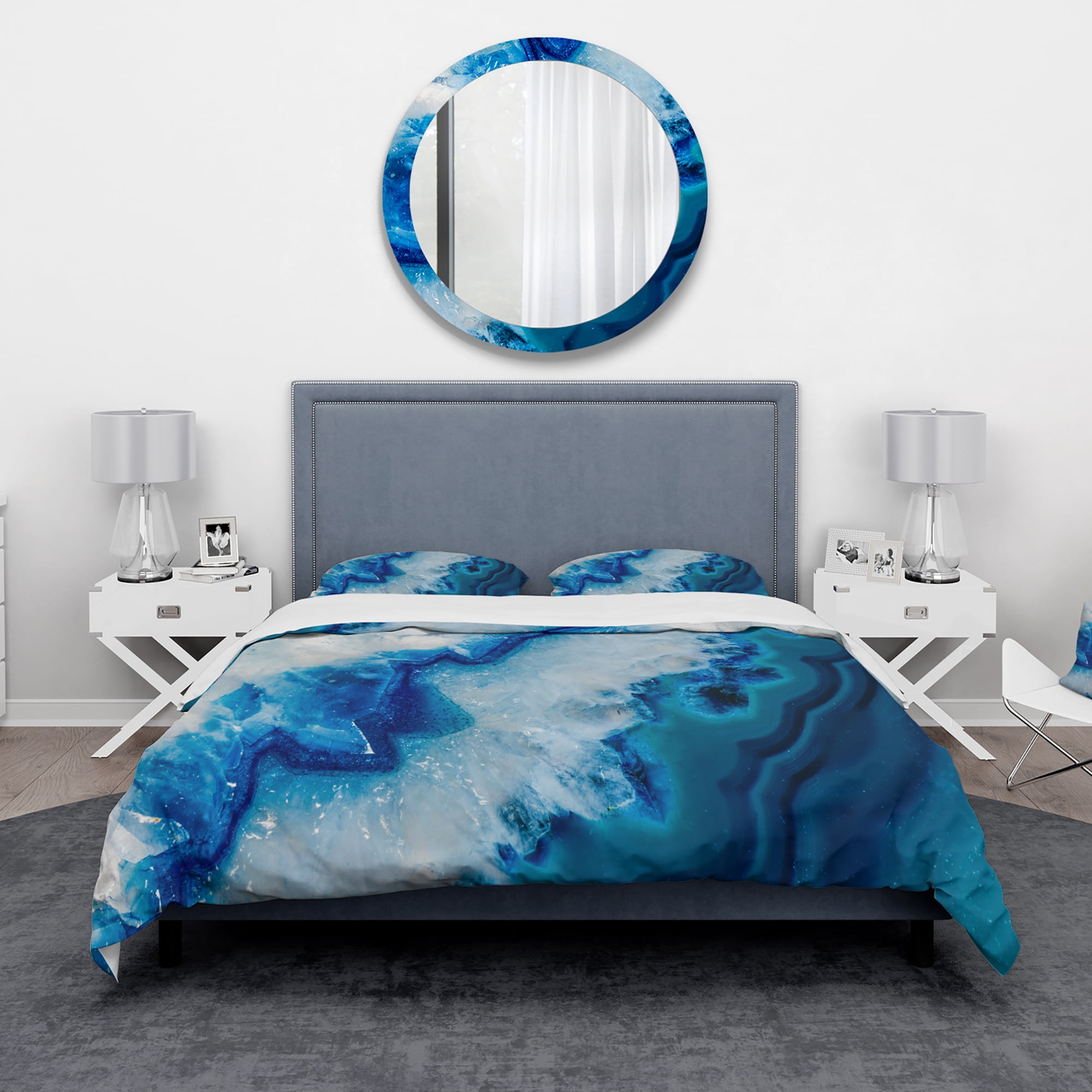 Designart 'Geode Slice Macro' Abstract Duvet Cover Set