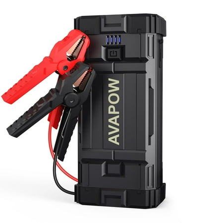 AVAPOW Car Jump Starter, 1500A Peak 12800mAh Battery Starter (Up to 6.0L Gas and 5.5L Diesel Engine), 12V Auto Battery Booster for Car