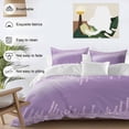 thumbnail image 4 of Purple Bedding 3 Piece Duvet Cover Set California King, Modern Minimalist Silver Gradient Texture Art Soft Microfiber Comforter Cover with Zipper Closure & Pillowcases, FadeResistant Quilt Cover, 4 of 9