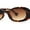 Tortoise / Brown, variant on SA106 Womens Minimal Mod Oval Plastic Sunglasses Red Black