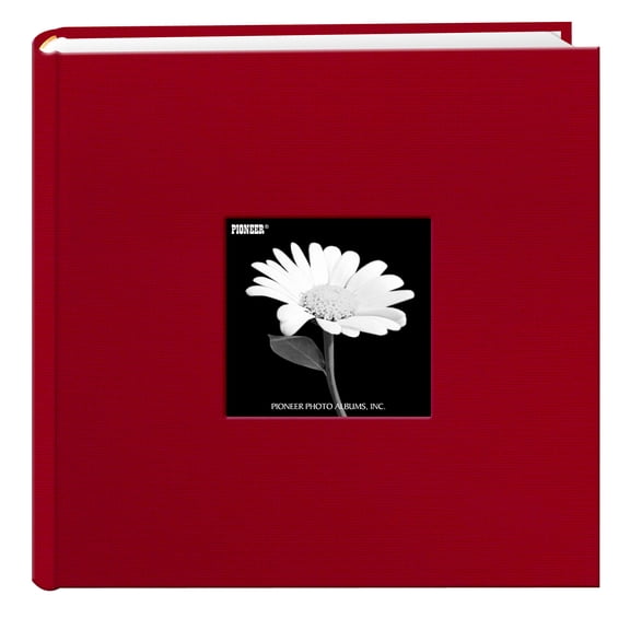 Pioneer Fabric 200 pkt 4x6 Photo Album, Apple Red