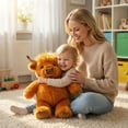 thumbnail image 6 of Running Highland Cow Plush – Cute, Huggable Running Panda Plush, Running Sheep & Piggy Plushies for Kids – Soft Action Animal Stuffed Toys, Nursery Decor Gift, 6 of 6