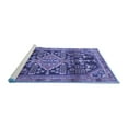 thumbnail image 2 of Ahgly Company Machine Washable Indoor Rectangle Persian Blue Traditional Area Rugs, 5' x 7', 2 of 4