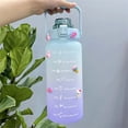 thumbnail image 1 of Taza con marcador de tiempo, jarra portátil motivacional grande de 2000 ML, botella de agua con colador extraíble, uso conveniente, 1 of 3