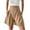 Yellow, variant on frariair ​Women's Breathable Elastic Waist Lounge Shorts With Flowy Silhouette And Secure Storage For Hot Weather Activities​ Beige