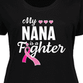 thumbnail image 4 of Inktastic Breast Cancer Awareness My Nana is a Fighter Women's Plus Size T-Shirt, 4 of 5