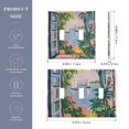 thumbnail image 2 of Yayeee Toggle Light Switch Wall Plate 2-Gang 4.56"x4.48" Decorative Outlet Cover, Floral Seaside, 2 of 7