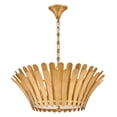 thumbnail image 5 of 47694DA Hinkley Lighting Reina - 15W 3 LED Medium Tapered Chandelier-12 Inch Tall and 25.5 Inch Wide-Distressed Brass Finish, 5 of 11