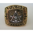 thumbnail image 4 of Masonic Rings Past Master Freemason Ring / Masonic Ring - Gold Plated Steel, 4 of 6