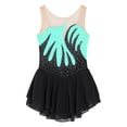 thumbnail image 3 of Haitryli Kids Girls Sleeveless Ballet Gymnastics Leotard Glitter Rhinestone Skating Dress Dance Costume Light Blue 10, 3 of 5
