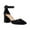 Black Suede-NEW, variant on Pennysue Women's Closed Pointed Toe Low Chunky Heels Pumps Black Suede Ankle Strap Wedding Business Dressy Shoes Size 8