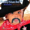 BabyStache Kissable Baby Pacifier Wrangler, Black