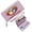Purple, variant on GEEAD Slim Zippered Purse with Wrist Strap Long Wallet for Women Playful Companionship Heart-shaped Portable Change Foreskin Clip Suitable for Women and Men