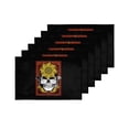 thumbnail image 4 of MKHERT Halloween Skull Flower Sword Placemats Table Mats for Dining Room Kitchen Table Decoration 12x18 inch,Set of 6, 4 of 4