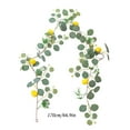 thumbnail image 3 of Tarmeek 5.6 Ft Faux Artificial Greenery Garland, Eucalyptus Garland with Lemon Leaf Vine for Table Centerpieces, Home Door Indoor Xmas Tree Party Mantle Porch Decoration, 3 of 8