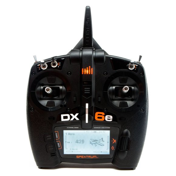 Transmisor de radio RC Spektrum DX6e de 6 canales DSMX 2.4 GHz