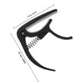 thumbnail image 2 of BESTYASH Acoustic Capo Capo Plastic Black for Performance and Practice 1Set, 2 of 7