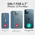 thumbnail image 2 of Ares Étui pour iPhone 12 Pro Max 6.7 Pouces (Sortie 2020), Étui Pare-Chocs Robuste à Double Couche Transparente avec Intégré, 2 of 4
