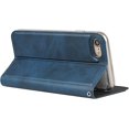 thumbnail image 4 of iPhone 7/8 Case with Wrist Strap, Classic PU Leather Wallet Case Slim Flip Folio with Card Holder,Kickstand Feature Magnet Closure Case Cover for iPhone 7/8,iPhone SE (2020 Edition),Navy Blue, 4 of 16