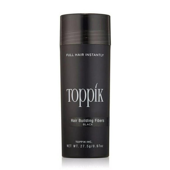 Toppik Black 27.5 g / 0.97 oz Hair Building Fibers, Fill In Fine or Thinning Hair