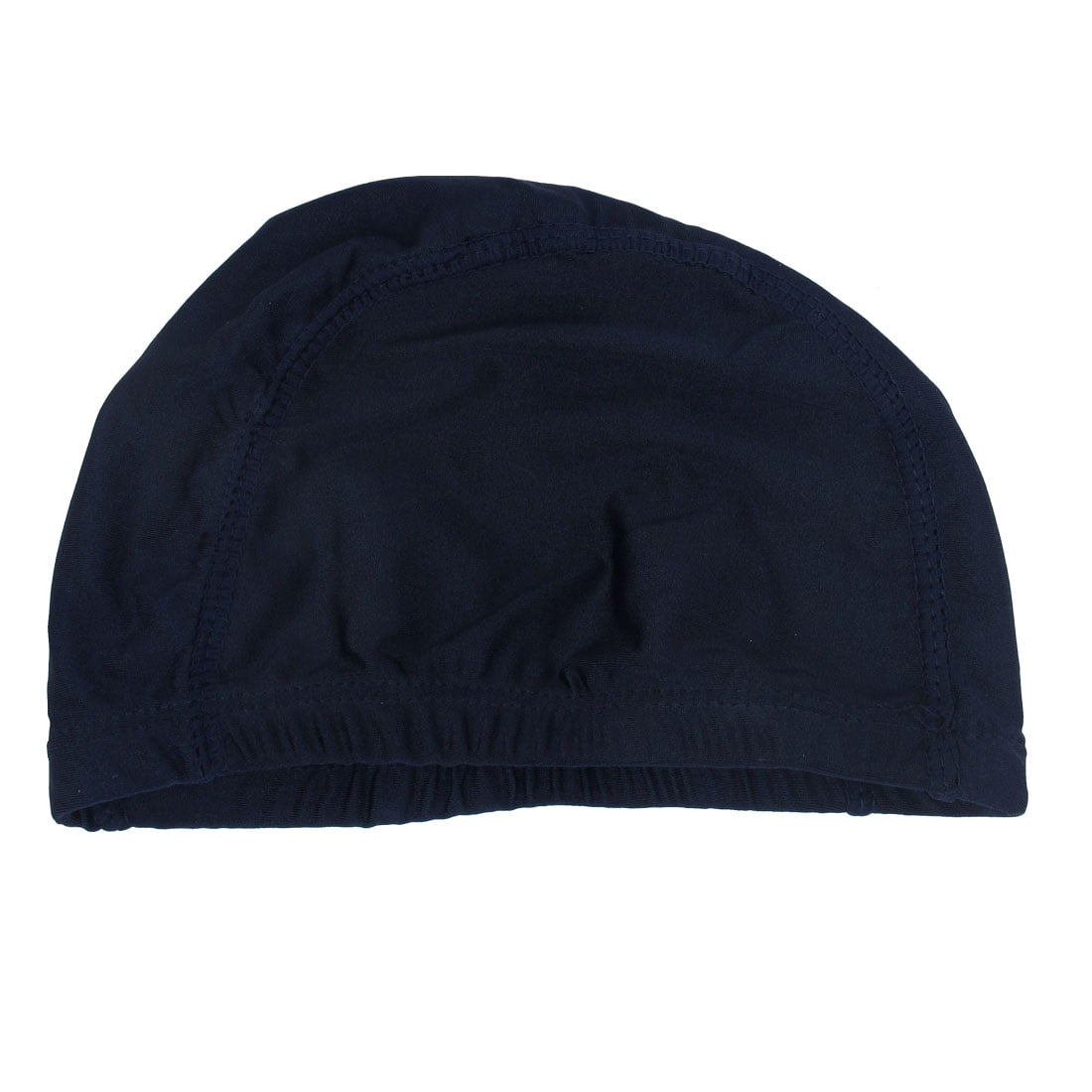 Unique Bargains Woman Man Stretchy Fiber Cotton Cloth Swimming Swimmer Cap Hat Blue by Unique-Bargains