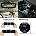 thumbnail image 5 of KUIFORTI Turtle Print 15 PCS Car Seat Cover Set Car Seat Cover Steering Wheel Cover Seat belt Cover Pad Car Cup Coasters Car Garbage Bag Air Vent Storage Bag Rear View Mirror Cover Keychain, 5 of 6