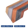 thumbnail image 2 of Table Runner 72" x 13", Retro Table Runner, Orange & Grey, 2 of 6