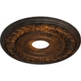 thumbnail image 3 of Ekena Millwork 16 1/4"OD x 3 5/8"ID x 1"P Wreath Ceiling Medallion (Fits Canopies up to 5 1/2"), Hand-Painted Rust, 3 of 6