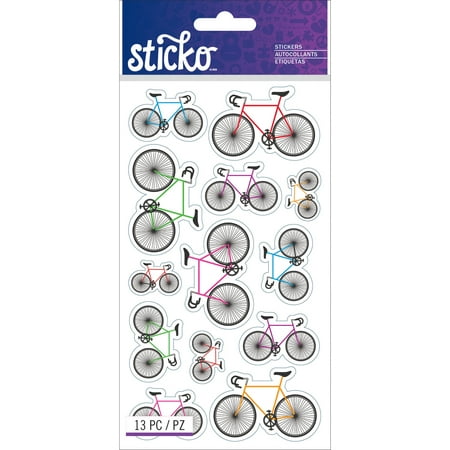 Sticko Stickers-Colorful Bicycles (World's Best Bike Stickers)