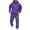 Purple, variant on Men's Hooded Sweatshirt and Jogger Set, Casual Pullover Tracksuit with Letter Print, 2-Piece Sweat Suit for Daily Wear, Gym, Running, Street Outfit