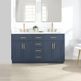 thumbnail image 2 of Gavino 60" Wood Vanity in Royal Blue with Composite Stone Top no Mirror, 2 of 14