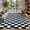 Blue-White, variant on Checkered Area Rug 10x13 Large Rug Thick Super Soft Shaggy Rugs Fluffy Carpet Fluffy Fuzzy Shag Washable Rugs for Living Room Nursery Bedroom Luxury Playroom Teen Plush Carpets,Blue-White